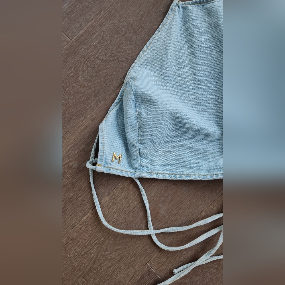 Magda Butrym Denim Top - Picture 2 of 4